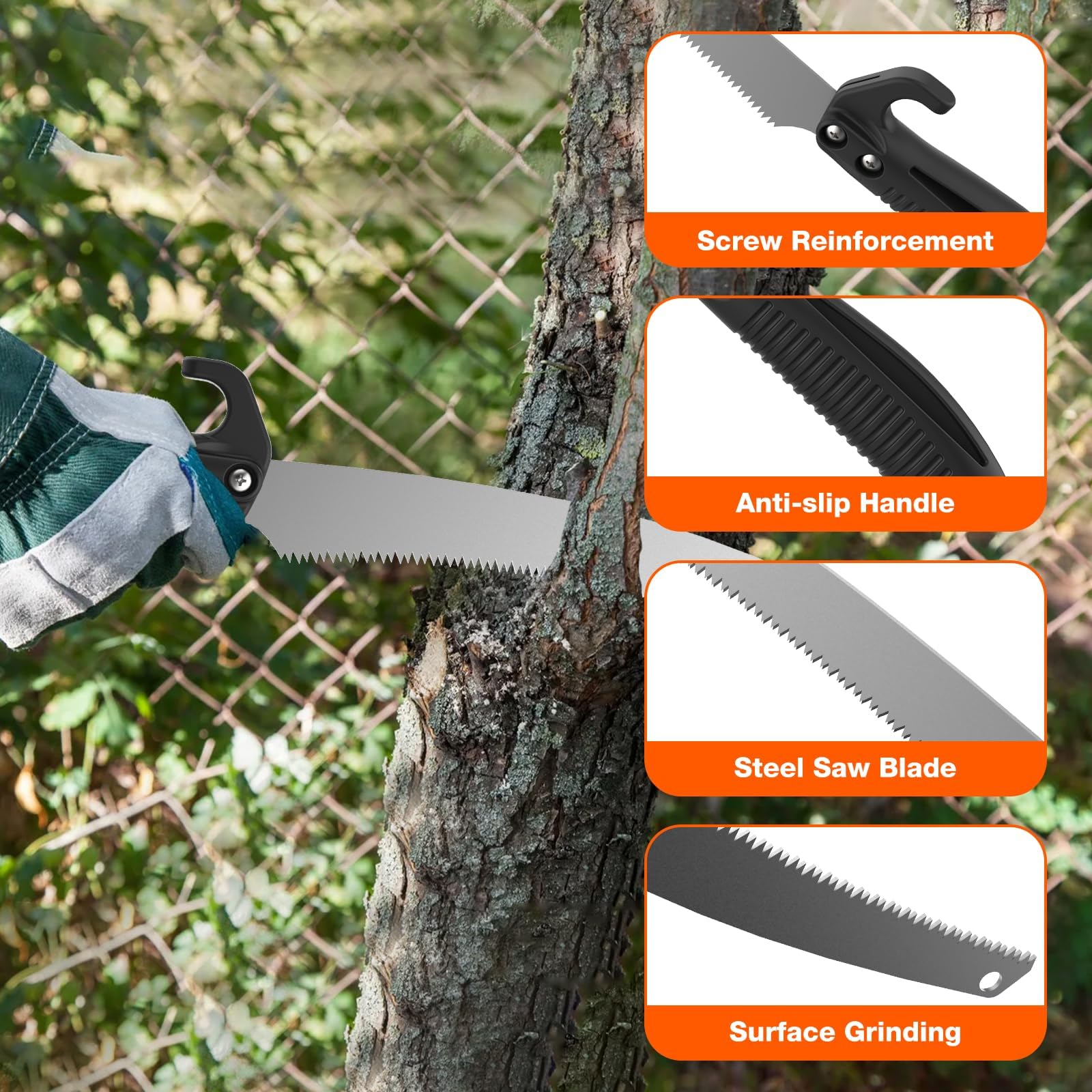 AgiiMan 3x detachable saw head enables versatile pruning tasks