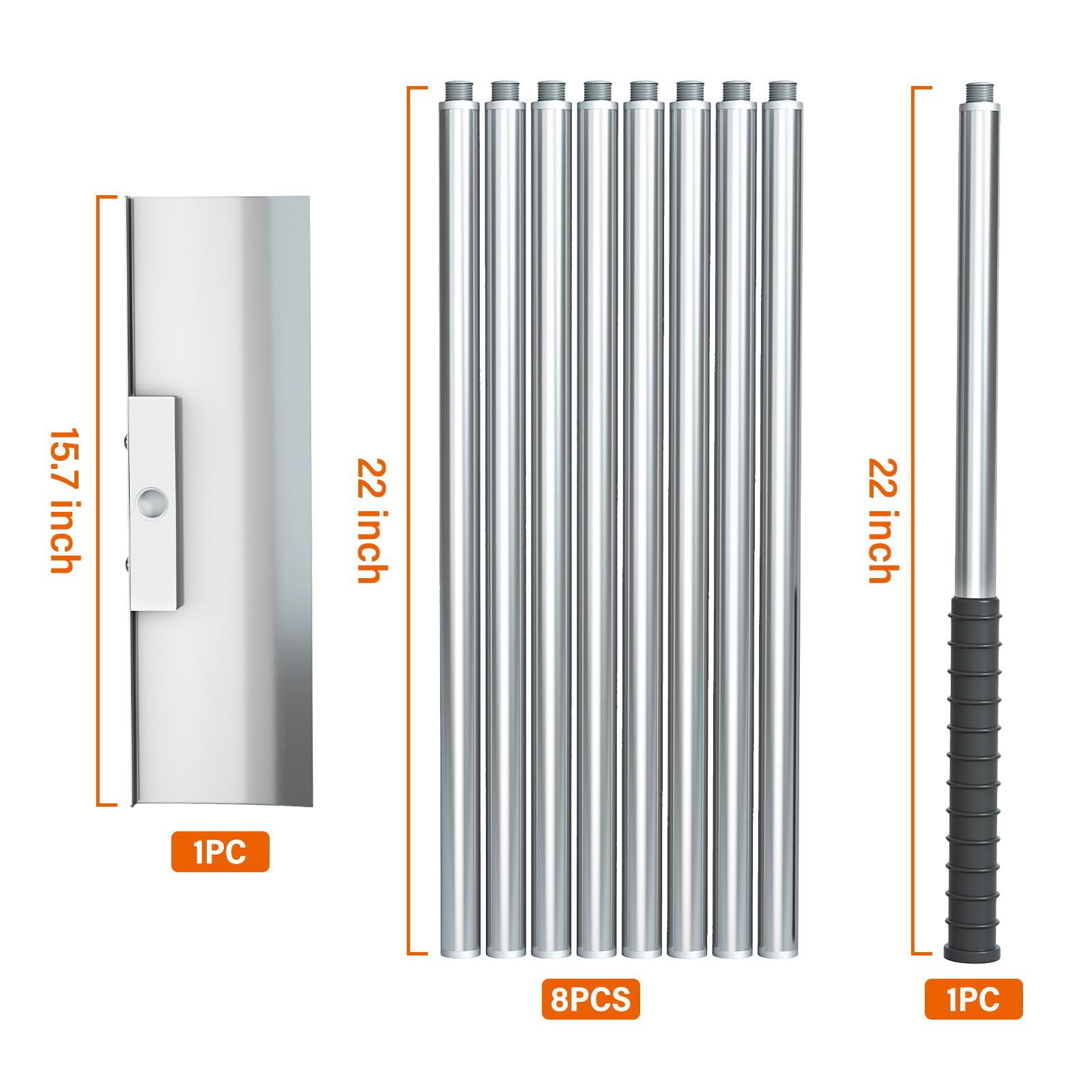 Aglaiprty compact blade design clears snow without risking roof damage.