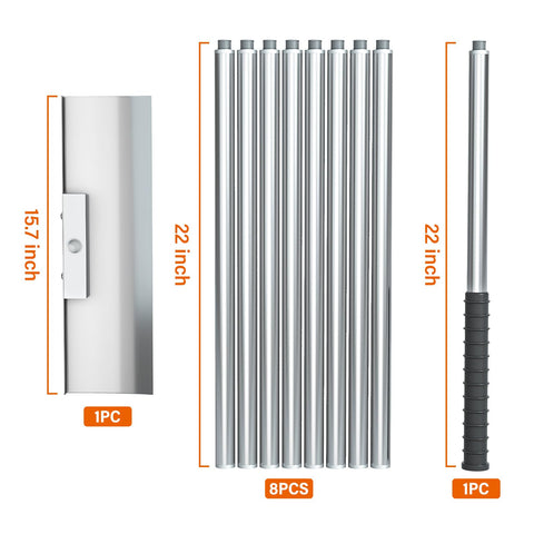 Aglaiprty compact blade design clears snow without risking roof damage.