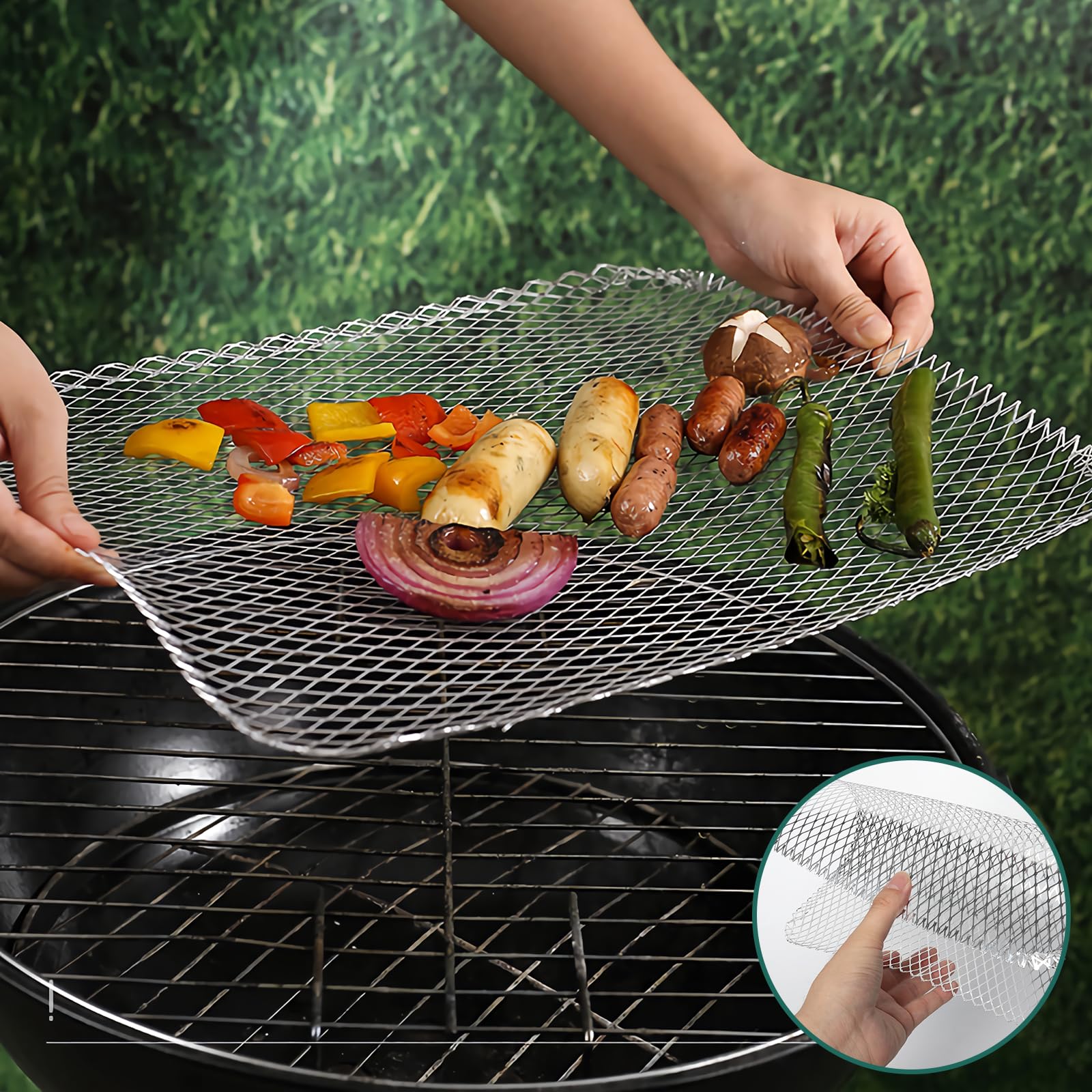 Aglehome grill toppers ready for quick cleanup and disposal after grilling.