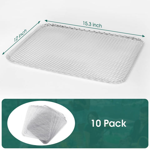 Aglehome grill topper sheet showing a 12 x 15.3 inch size for large meals.