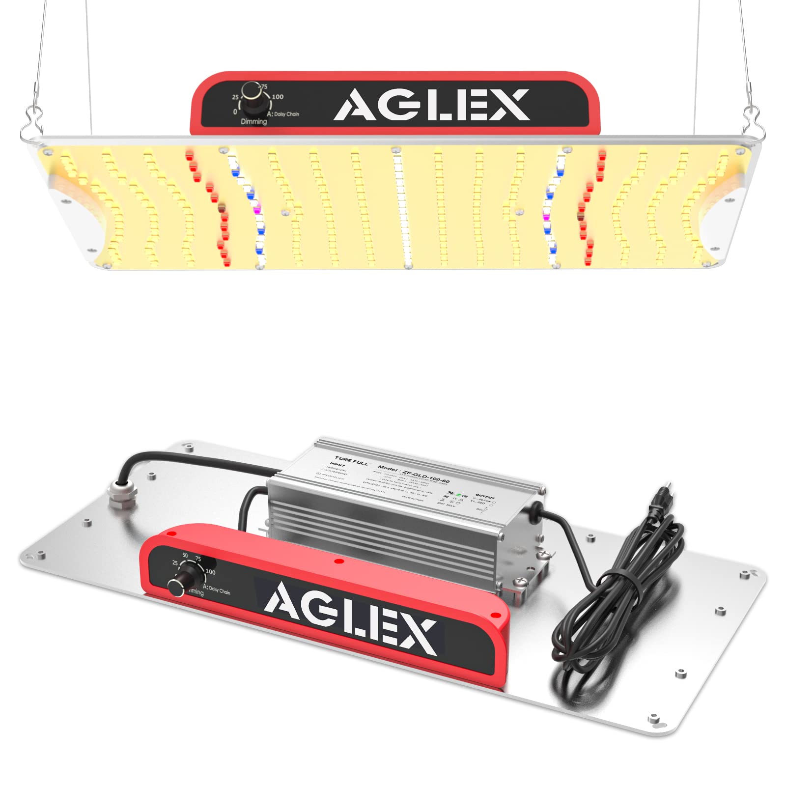 AGLEX K1000 with daisy-chain connection enables scalable indoor grow setups.