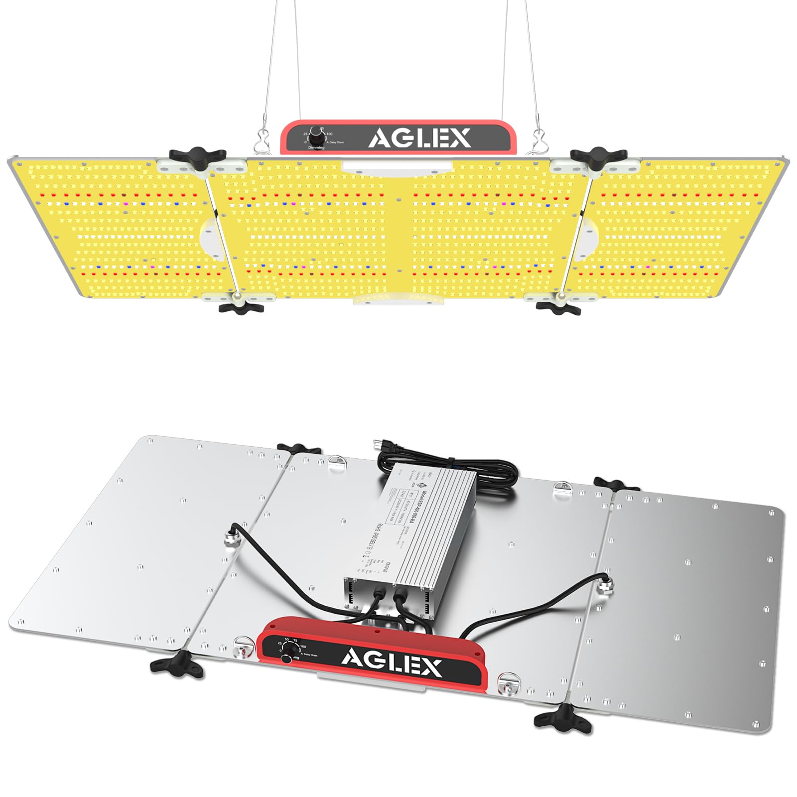 AGLEX K4000 daisy-chain setup enables scalable indoor growing.