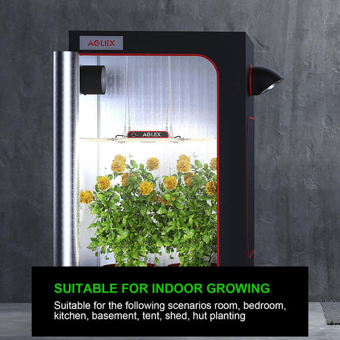 AGLEX K4000 grow tent 5x6 ft area coverage for even light distribution.
