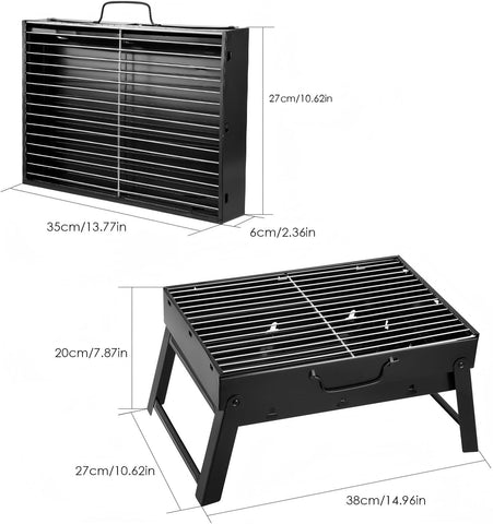 AGM removable grill and ash catcher simplifies cleaning after meals