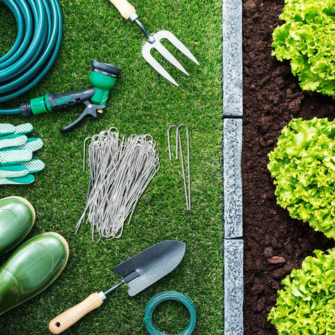 Agolctry simple installation means quick staking of drip lines.