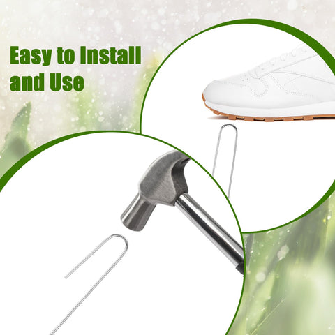 Agolctry galvanized durable stakes resist rust for long-lasting yard installation.