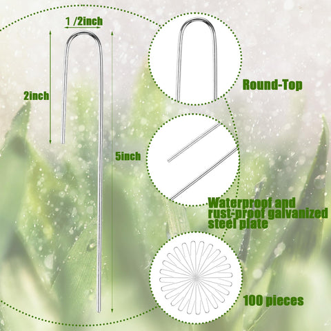 Agolctry half-inch tubing compatible stakes support outdoor watering setups.