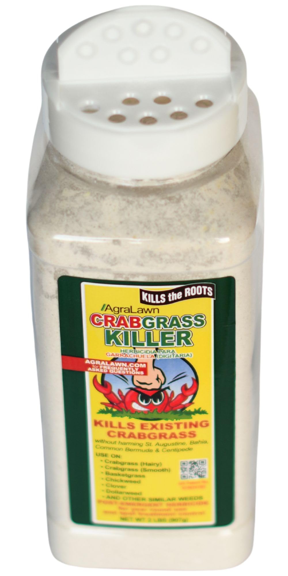 Agralawn Crabgrass Killer applied on a lawn demonstrating targeted weed suppression.