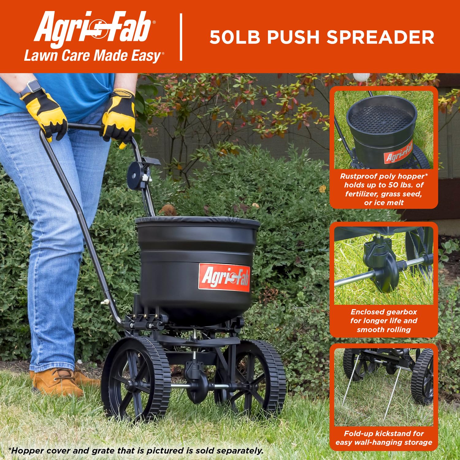 Agri-Fab 45-0566 warranty supports long-term lawn care.