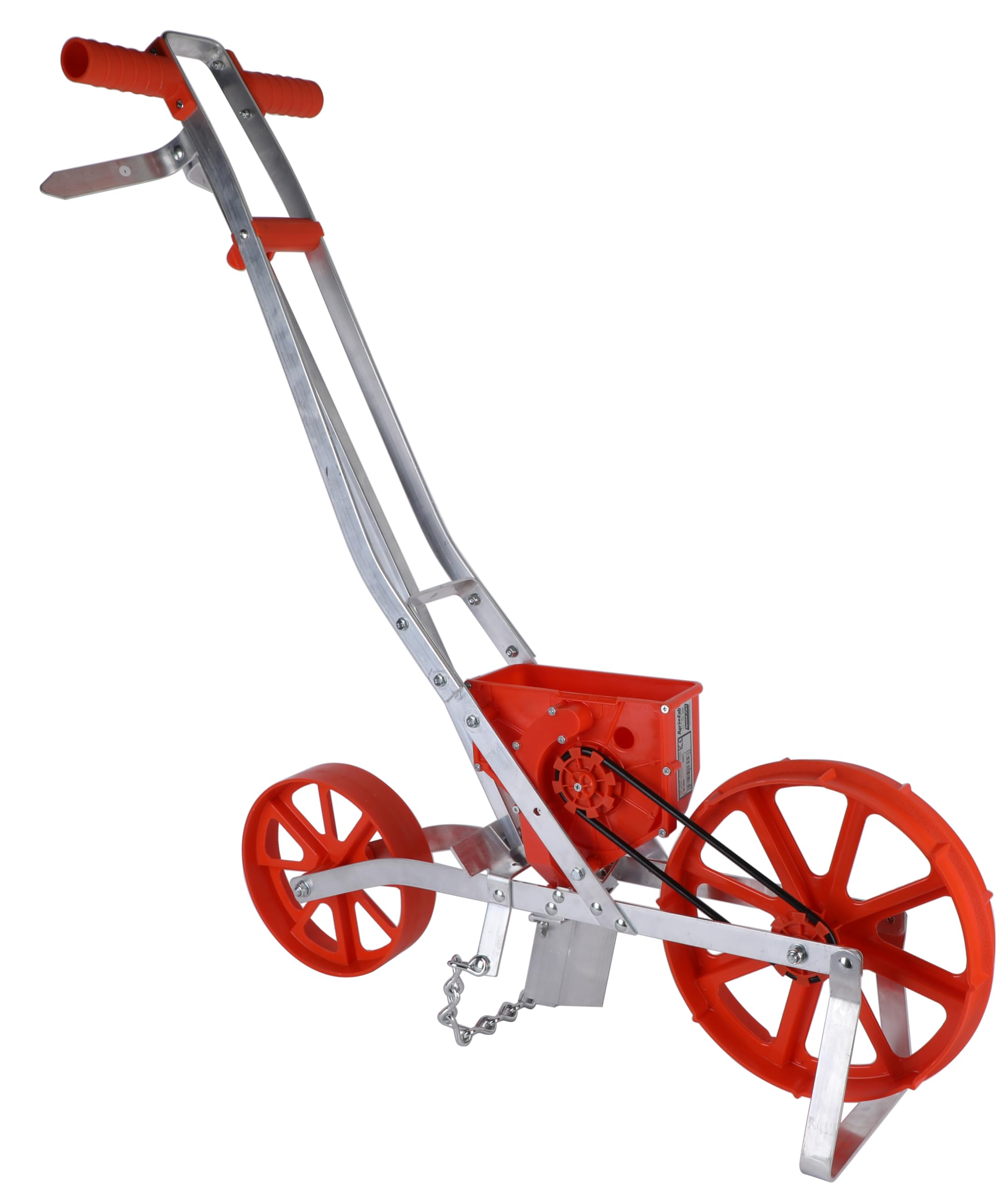 Hopper and frame work together for reliable field seeding