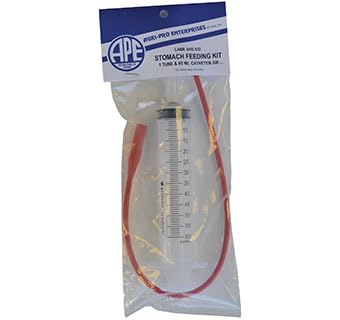 Agri-Pro lamb and goat kid feeding kit with 14Fr tube and 60 ml syringe for precise, gentle feeding