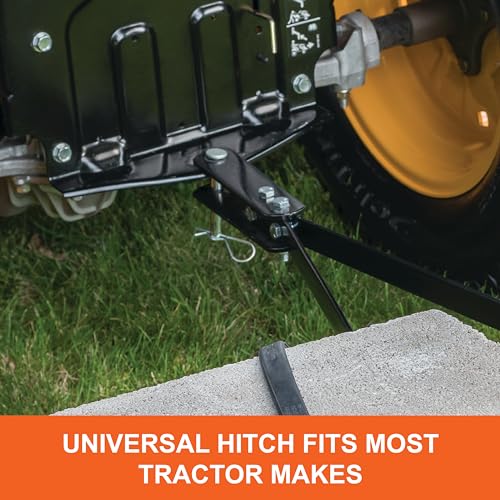 Agri-Fab 20-spring-tine dethatching system improves soil contact and thatch loosening.