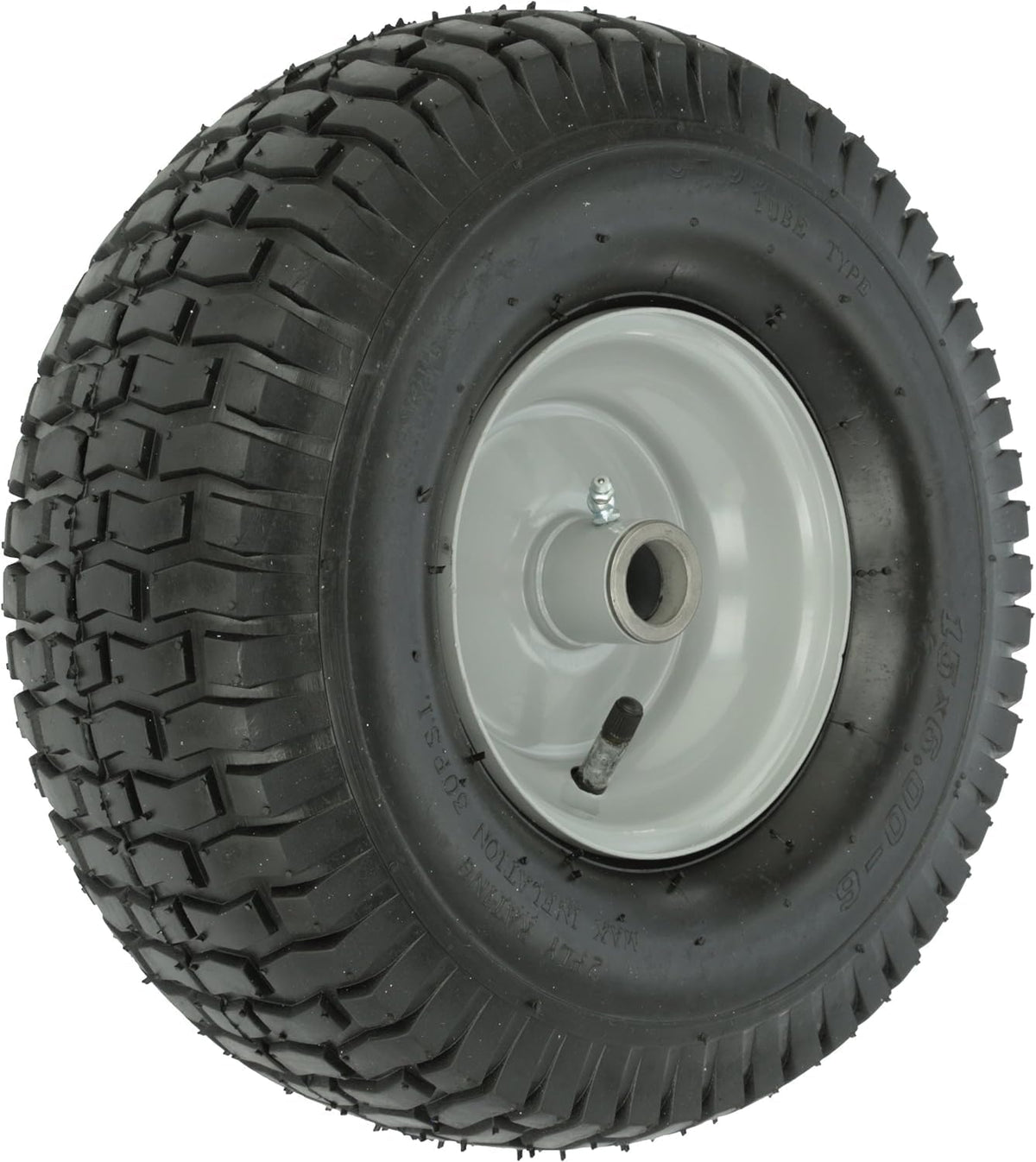 Agri-Fab 42159 wheel gray front view for durable lawn equipment replacement