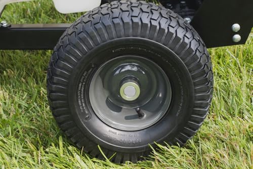 Agri-Fab 42159 wheel gray top-down shows easy fitting