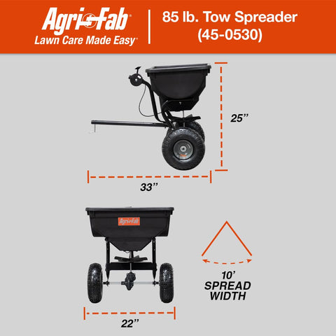 Agri-Fab enclosed gearbox protects spreading mechanism