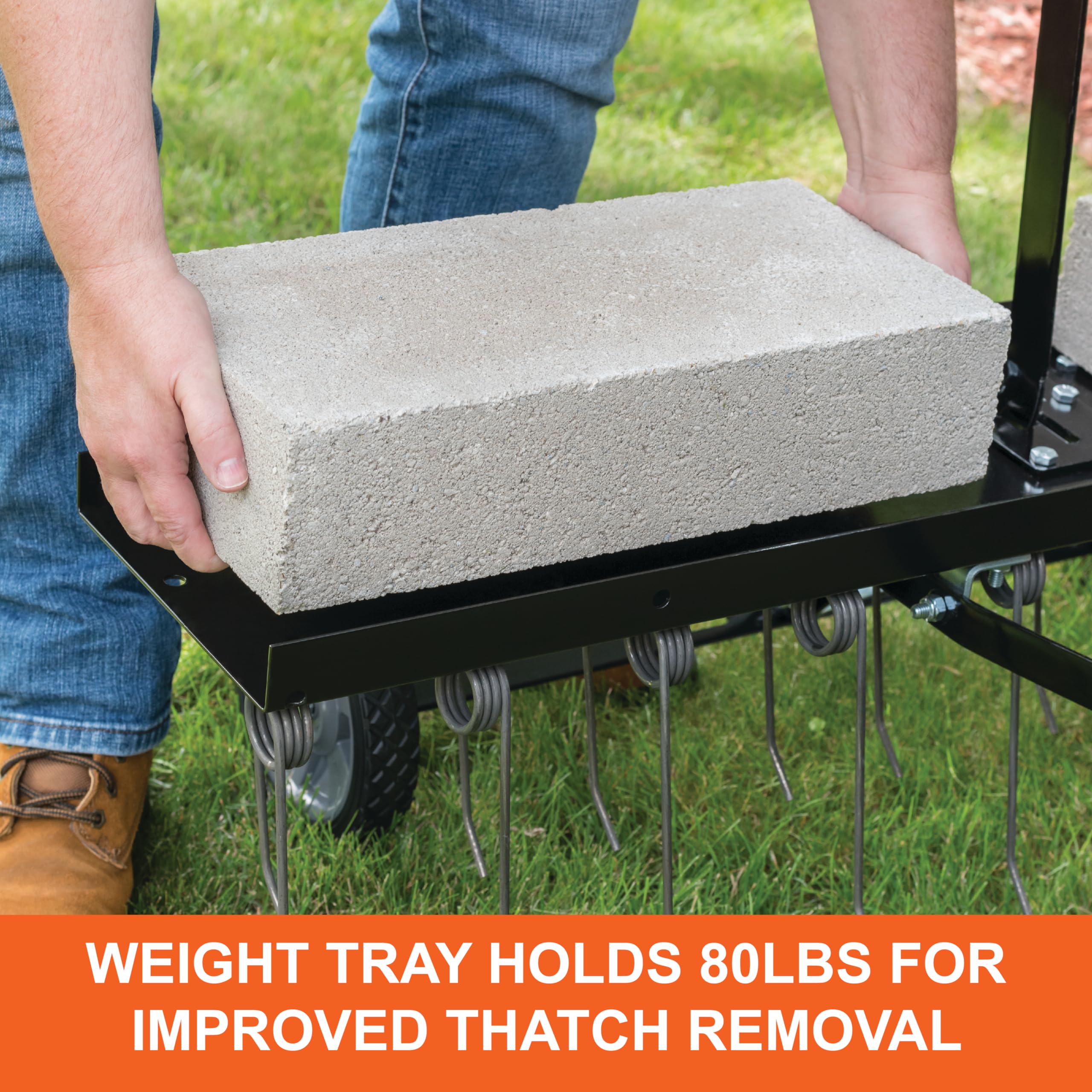 Agri-Fab USA-made dethatcher delivers trusted construction for yard work.
