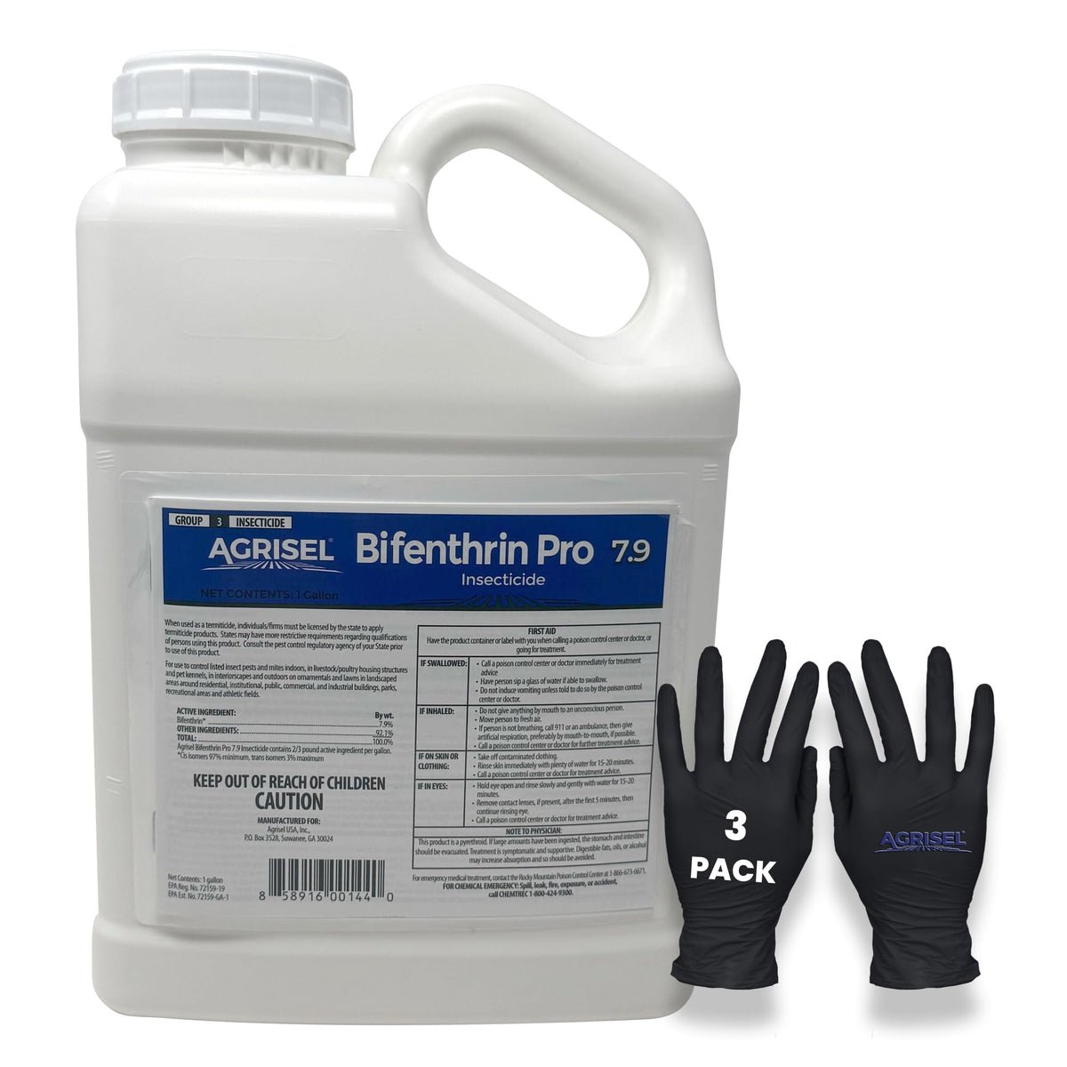 Agrisel Bifenthrin Pro 7.9 bottle front for broad insect control