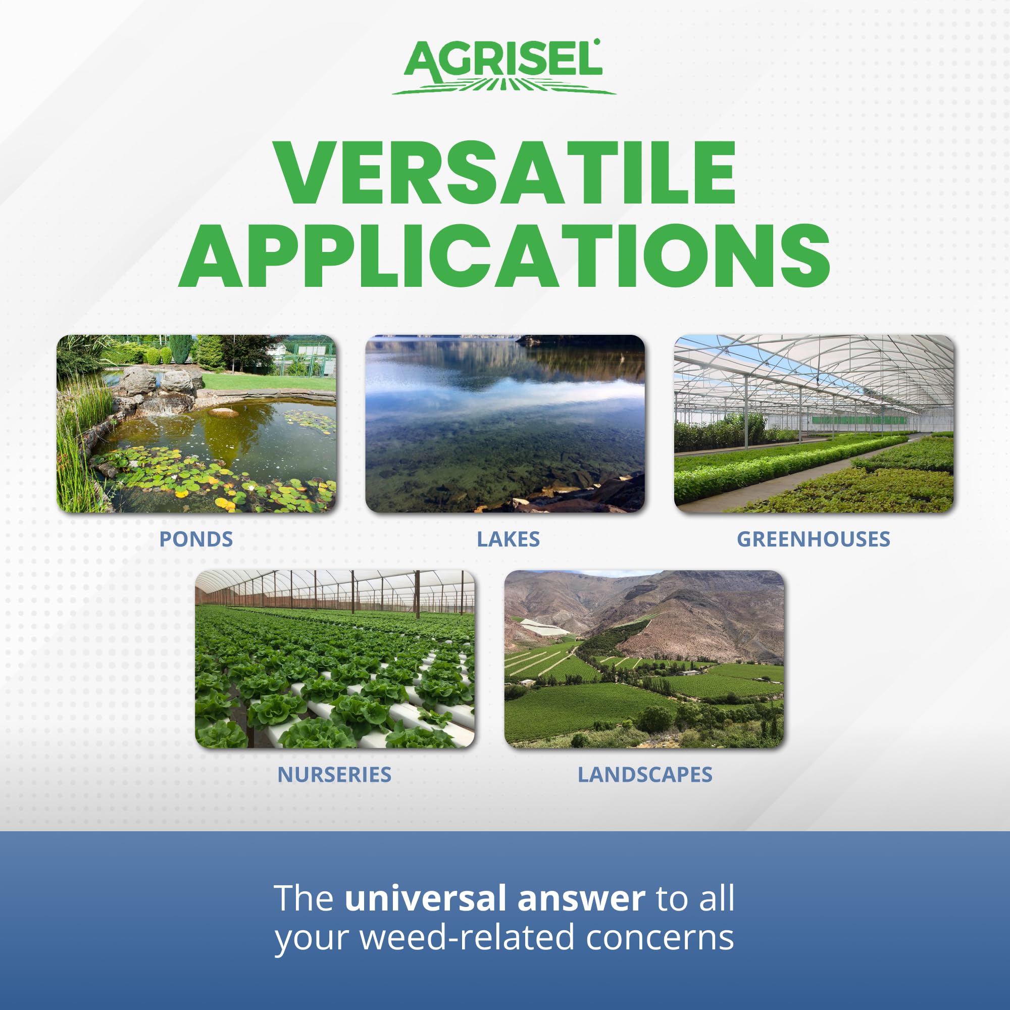 Pond-edge application for aquatic weed control with Agrisel Diquat