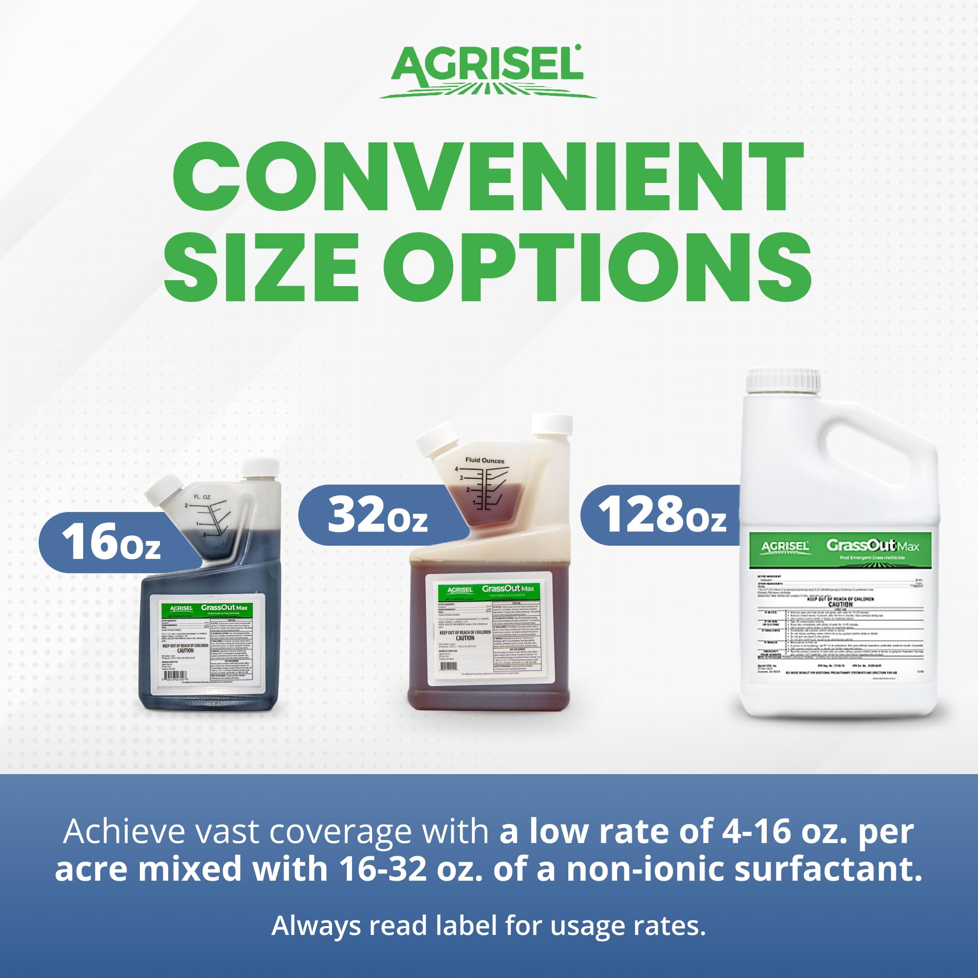 EPA-approved GrassOut Max suitable for home gardens and landscapes.