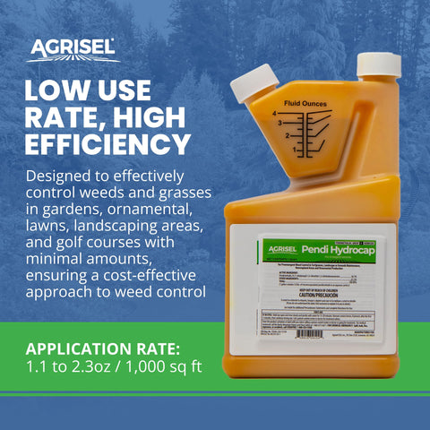 Agrisel Pendi Hydrocap lawn application shows controlled pre-emergent weed defense