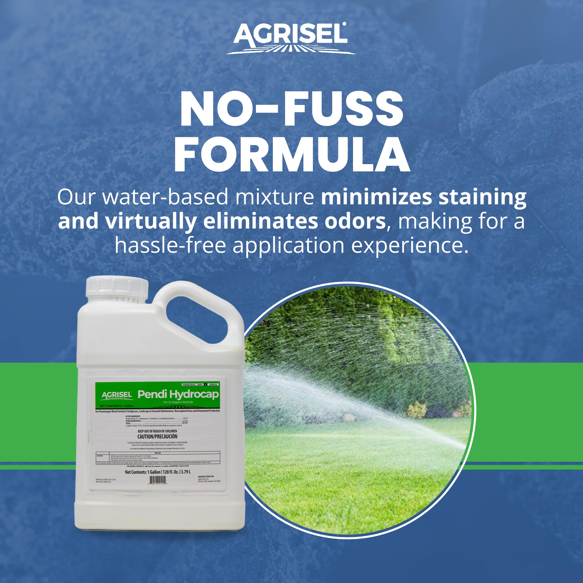 Agrisel Pendi Hydrocap protective gloves included for safe handling.