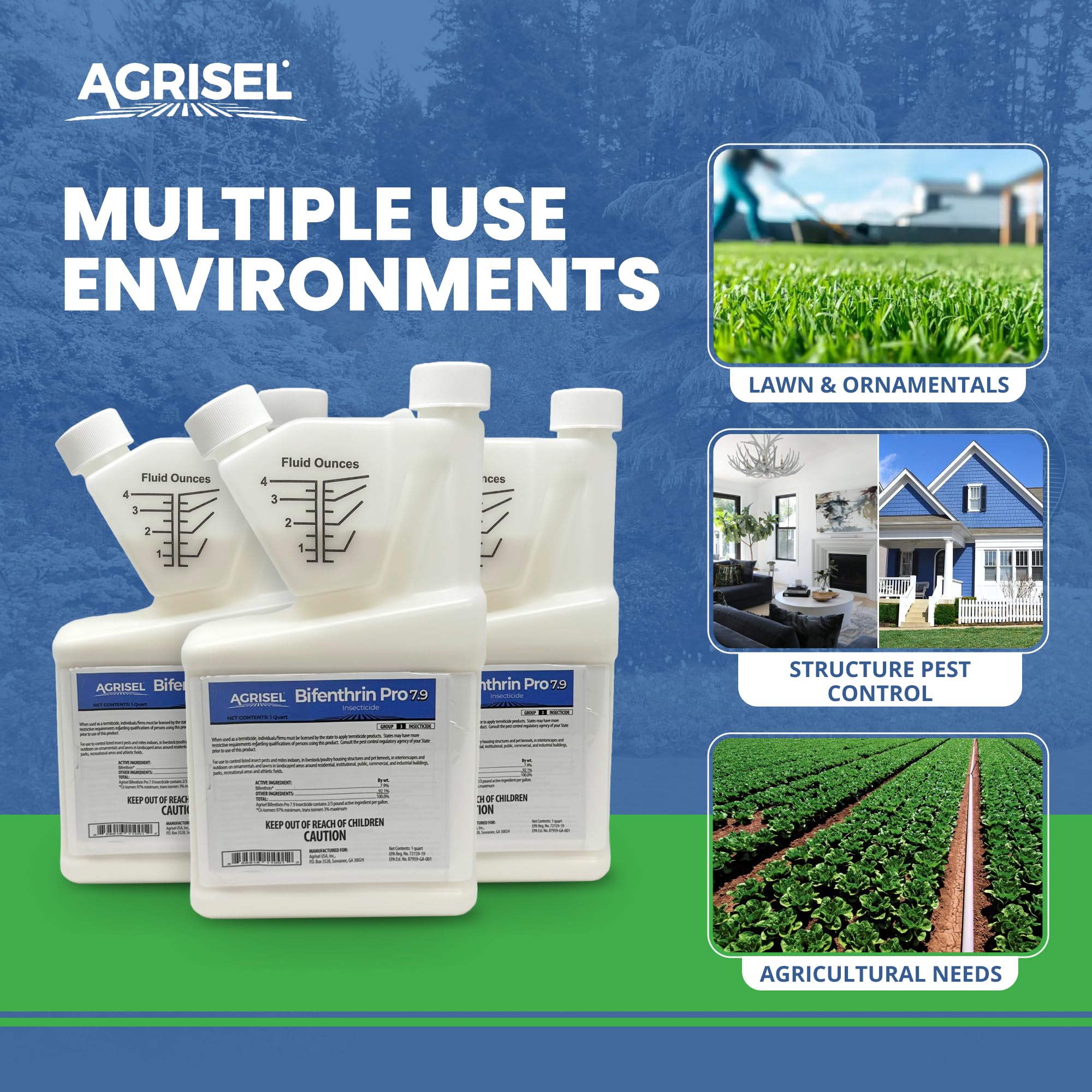 Agrisel protective gloves 3-pack included for safer handling