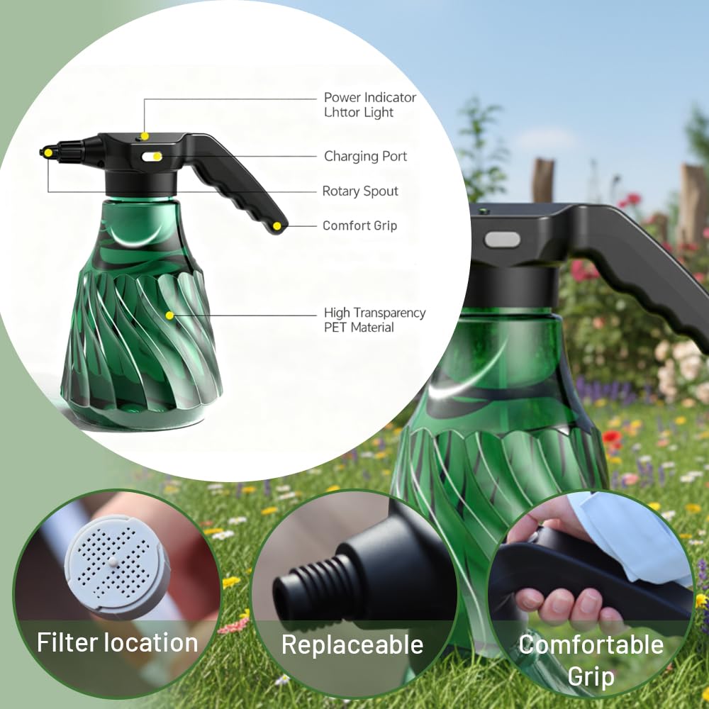 Agrizone misting device showing adjustable nozzle for precise watering of plants.