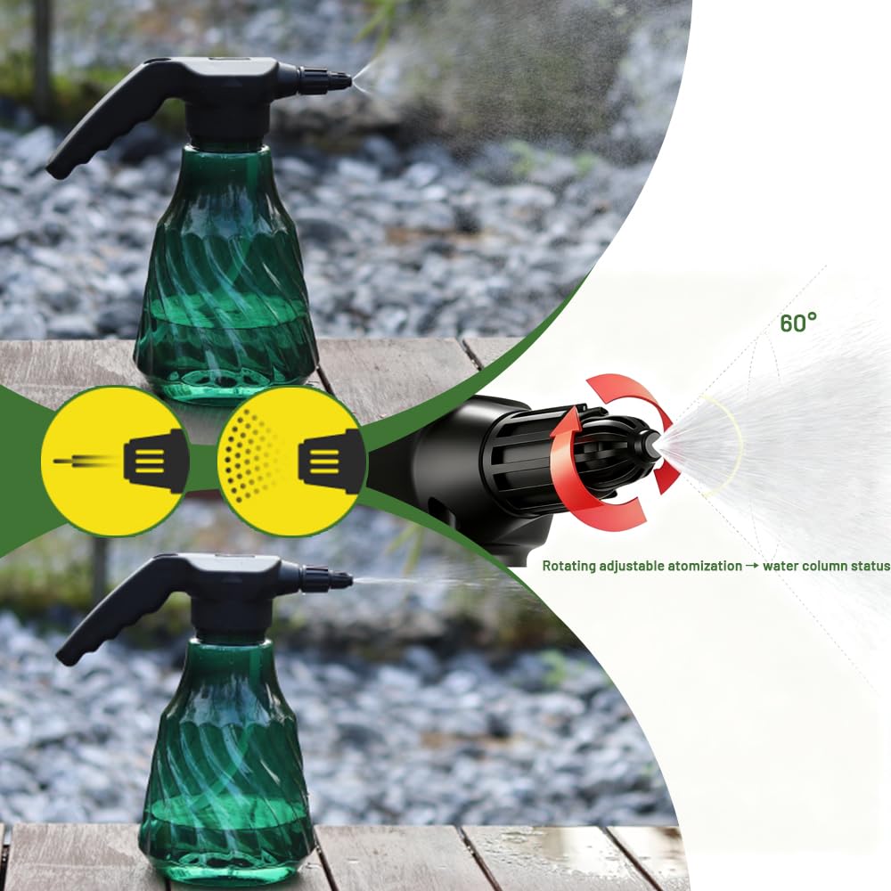 Agrizone large capacity spiral-bottle mister designed to water multiple plants in one fill.