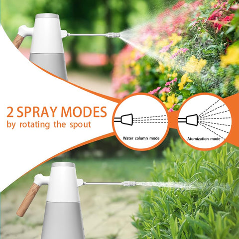 Agrizone sprayer showing two spray modes for mist and jet control.