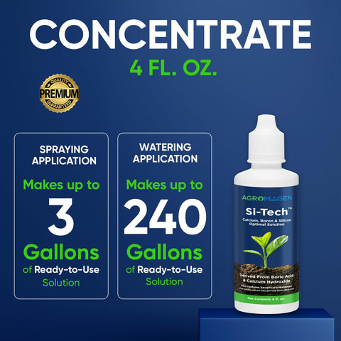 AgroMagen Si-Tech soil-drench application for stronger root uptake.