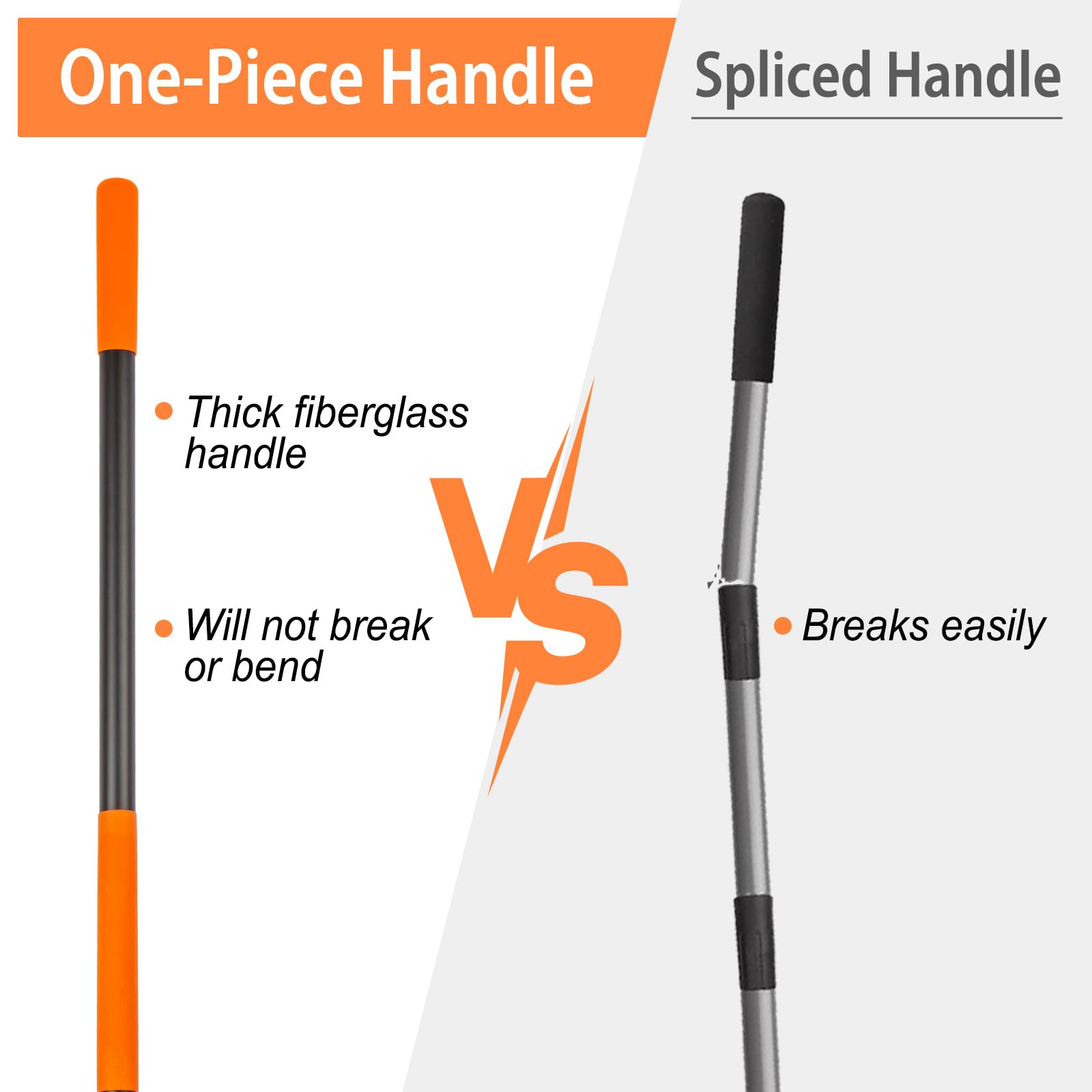 AgroPro hoe ergonomic-grip image shows the non-slip handle for secure control.