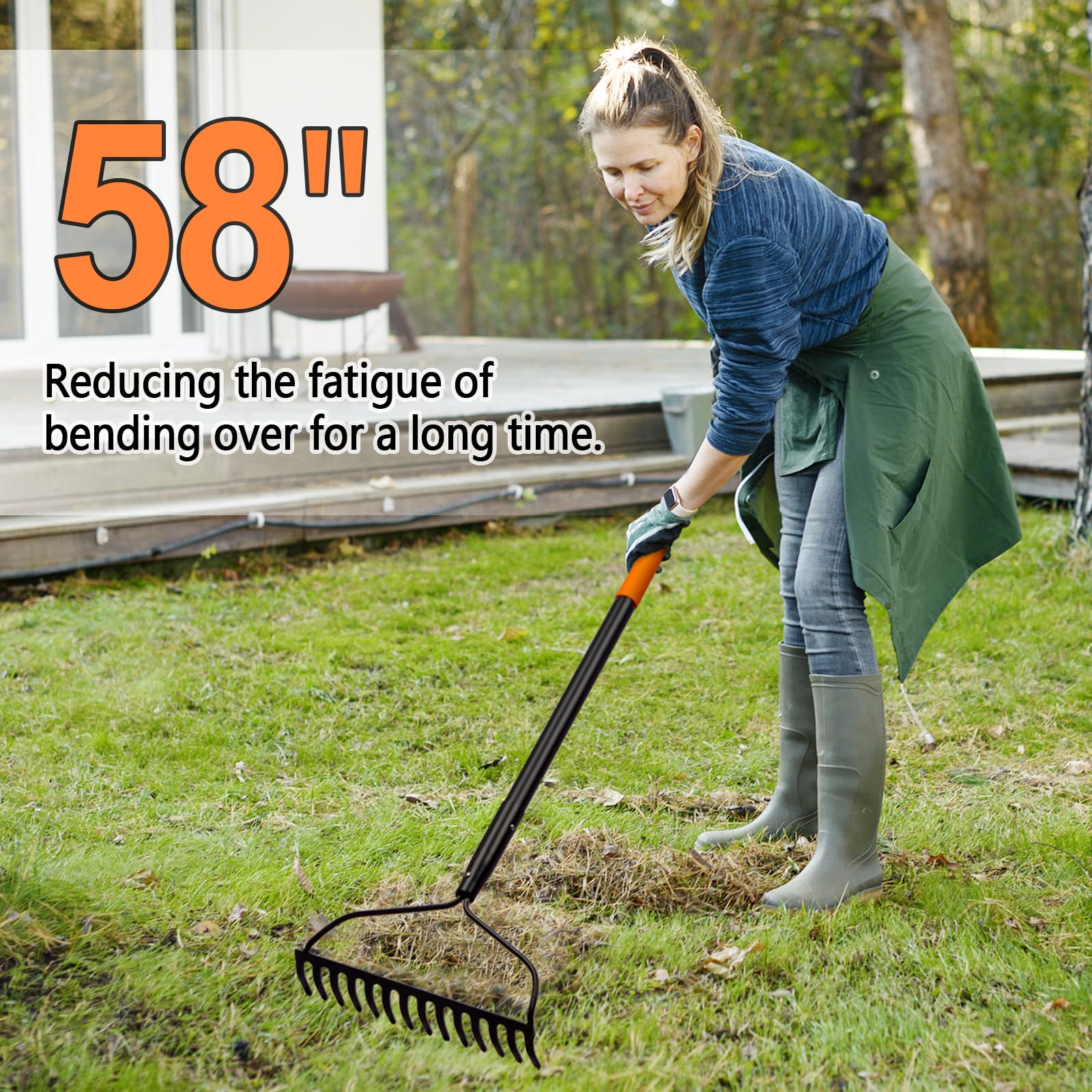 AgroPro rake head with rust-resistant coating stands up to humid conditions.