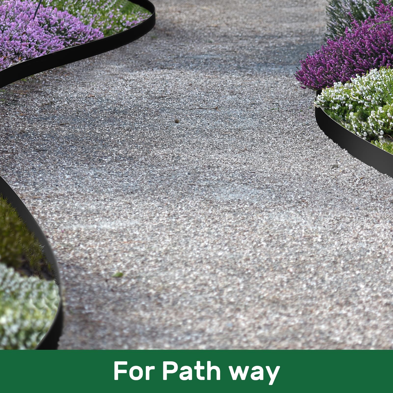 AGTEK border keeps irrigation away from pathways.