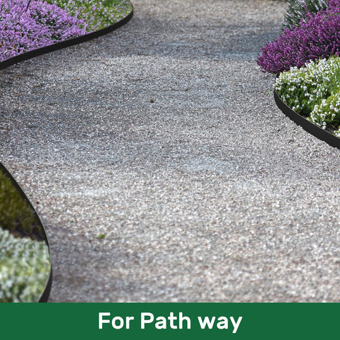 AGTEK edging along driveway and sidewalk for durable borders