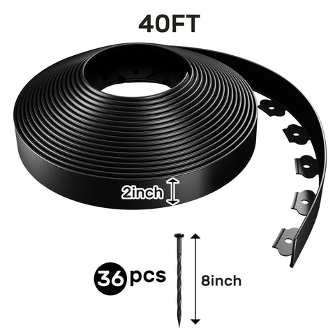 AGTEK 2-inch border with 36 stakes stabilizes borders along paths