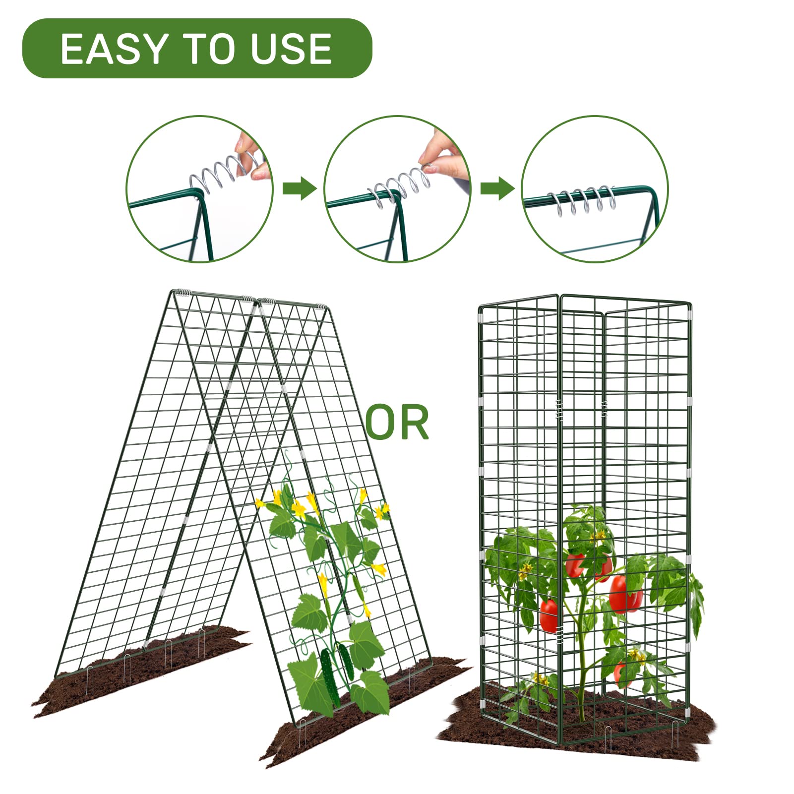 AGTEK two-sides growing surfaces maximize vertical garden space