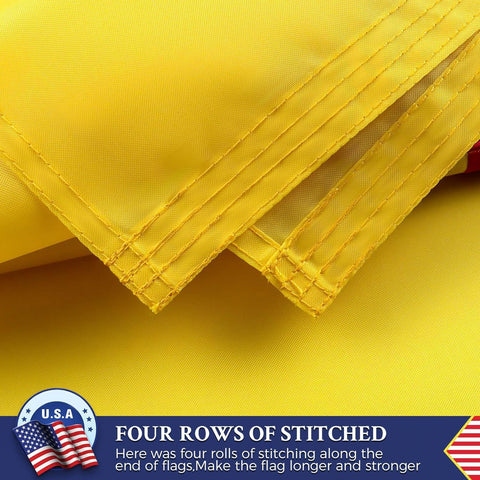 AGUIFLGS flag featuring brass grommets for secure outdoor mounting