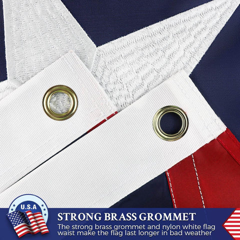 AGUIFLGS heavy-duty 210D nylon flag resists weather and dries quickly