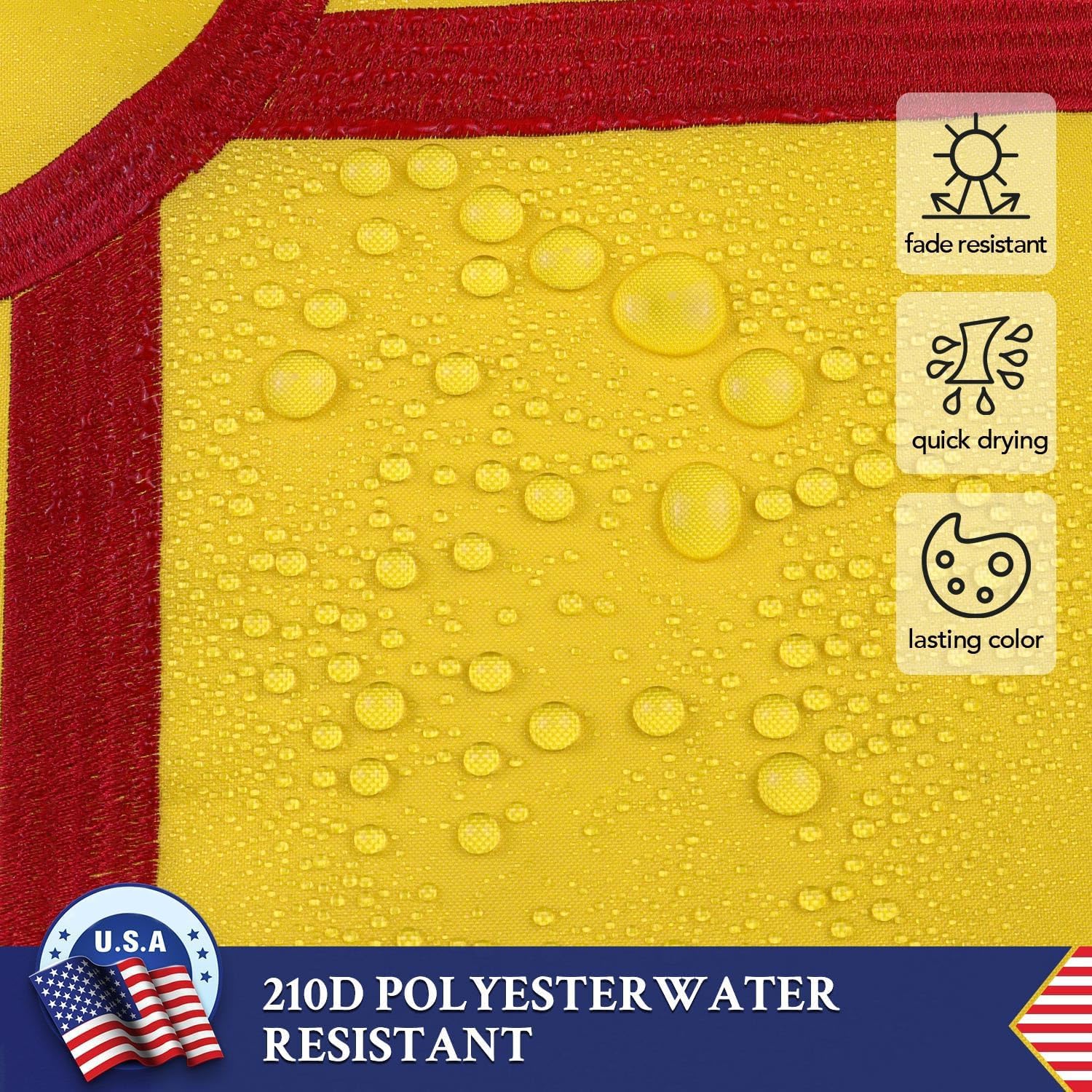 AGUIFLGS heavy 210D nylon New Mexico flag designed for outdoor durability