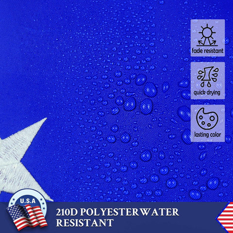 AGUIFLGS Venezuela flag 210D nylon fabric delivers weather resistance and quick-dry performance.