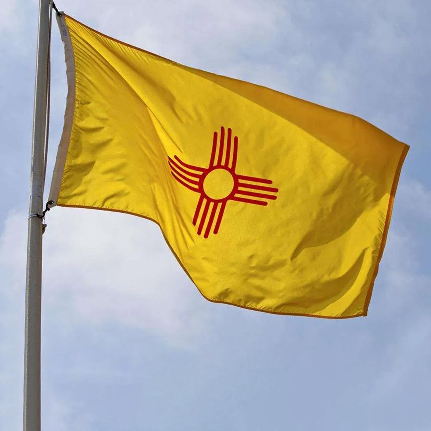 AGUIFLGS vivid dyeing on New Mexico flag keeps colors bright and consistent