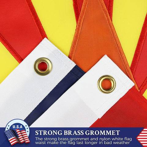 AGUIFLGS heavy-duty 210D nylon flag construction withstands wind and rain