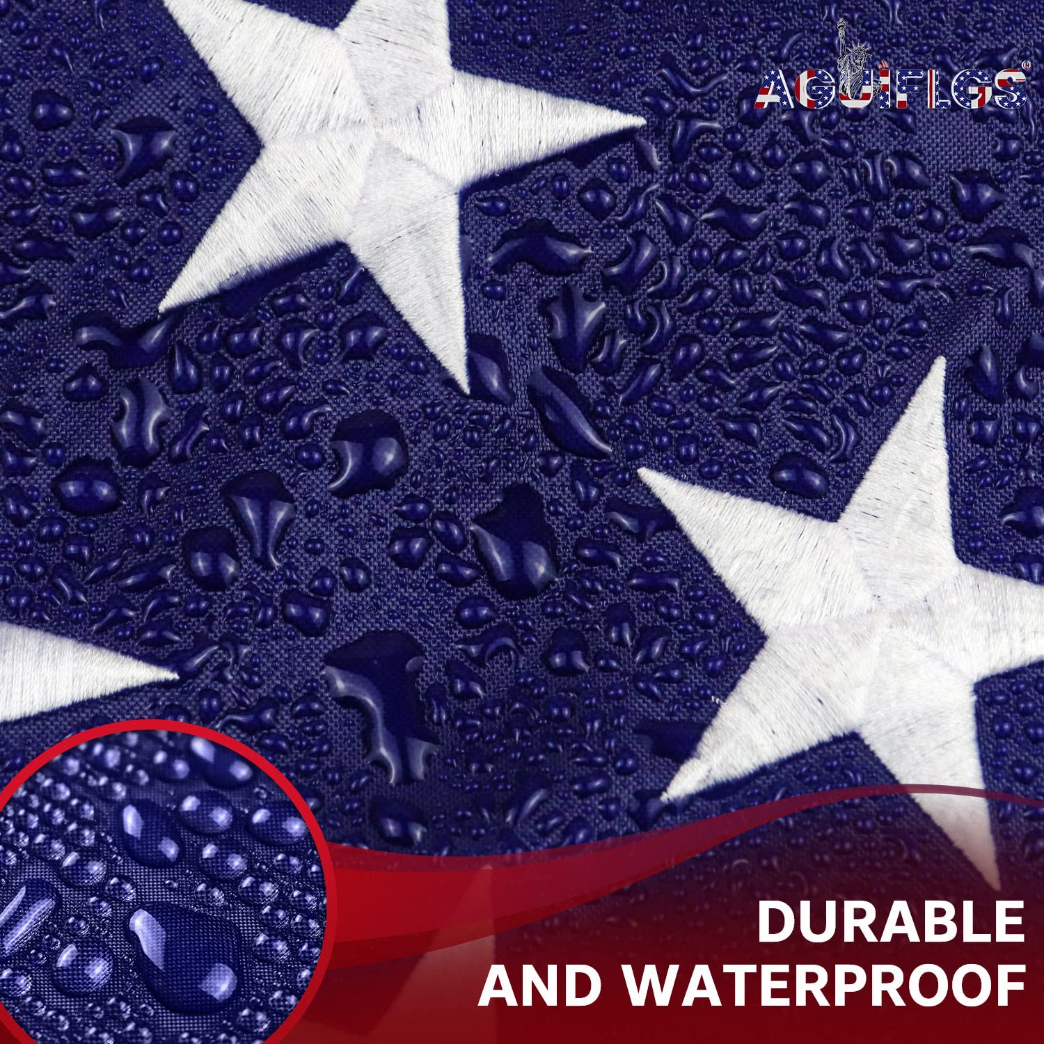 AGUIFLGS fade-resistant colors stay bright in sun and rain.