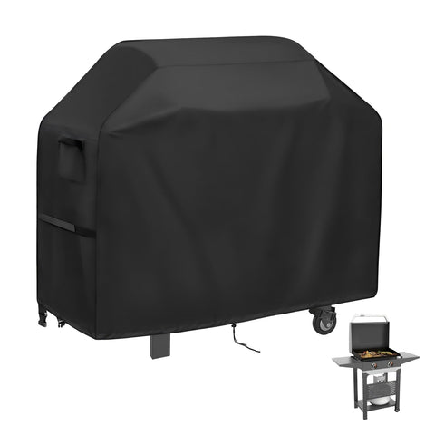 Agustone grill cover on Blackstone Pro 22-inch griddle with double shelf protection