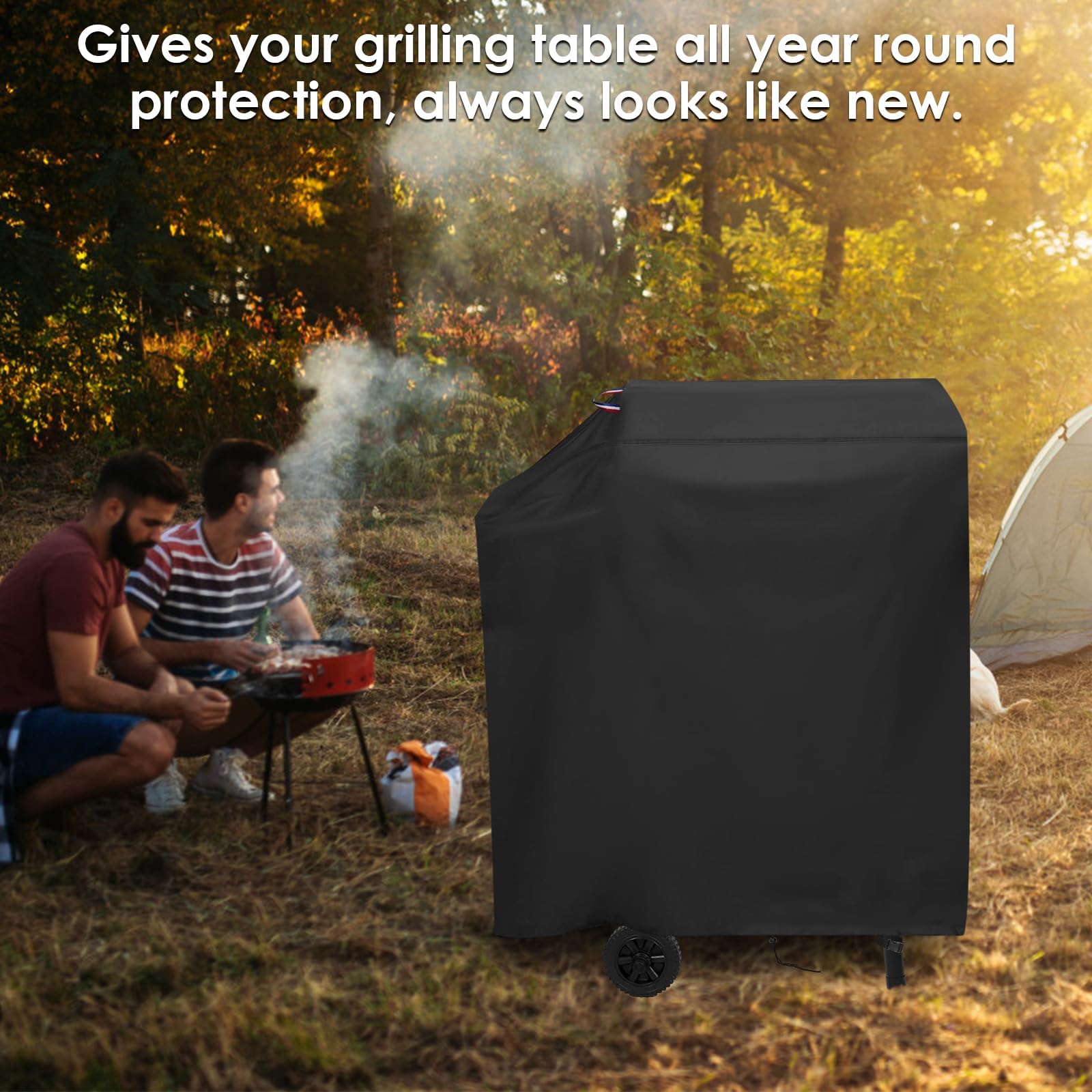 Agustone grill cover is easy to clean with a hose and air-dry.