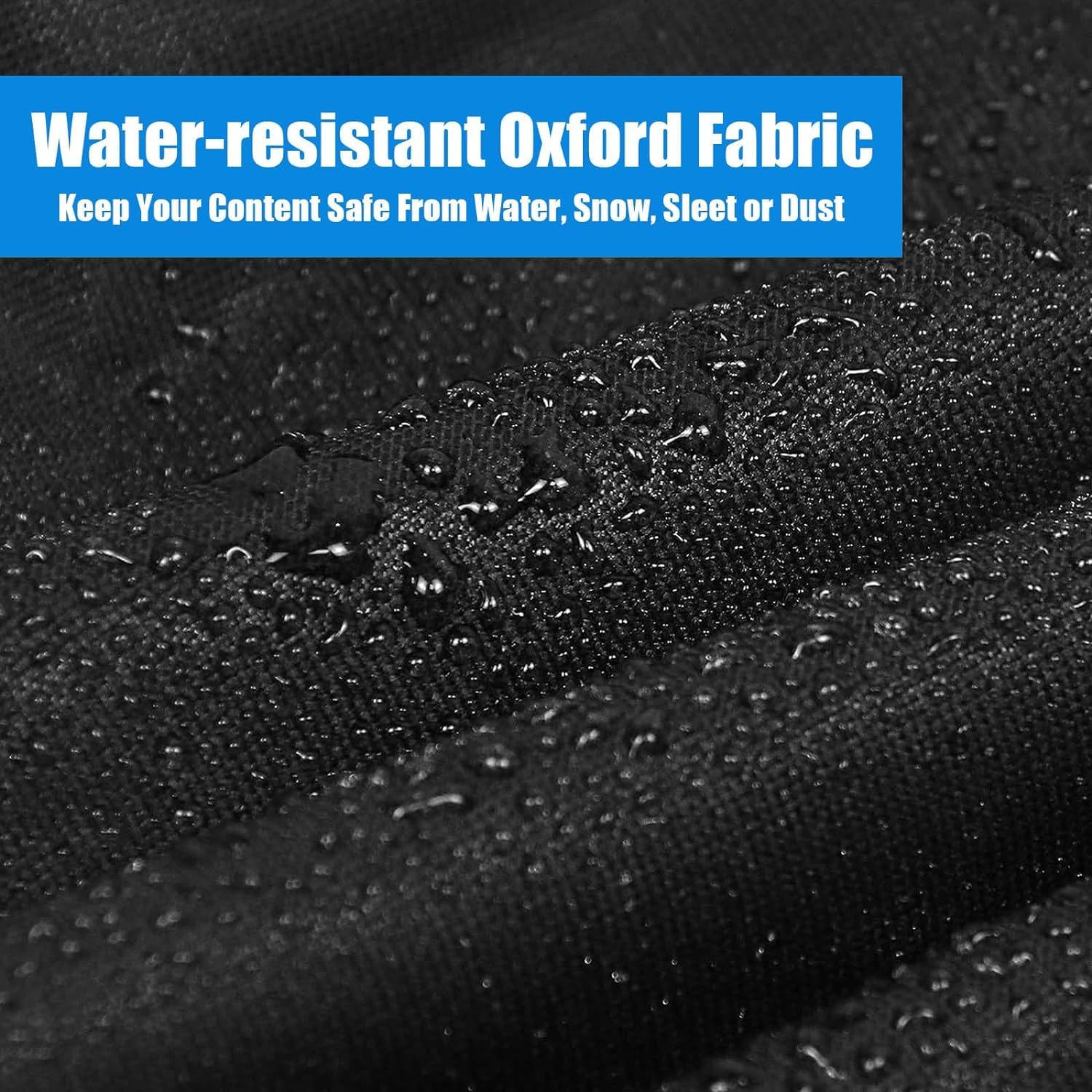 Agustone wind-resistant design with top handle enables easy setup on patios