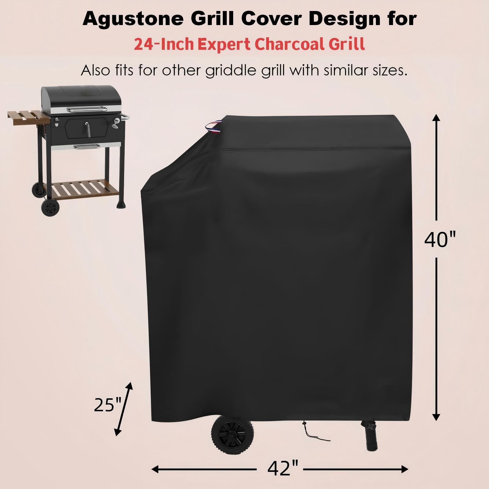 Agustone Oxford fabric close-up showing heavy-duty weave and water-repellent coating.