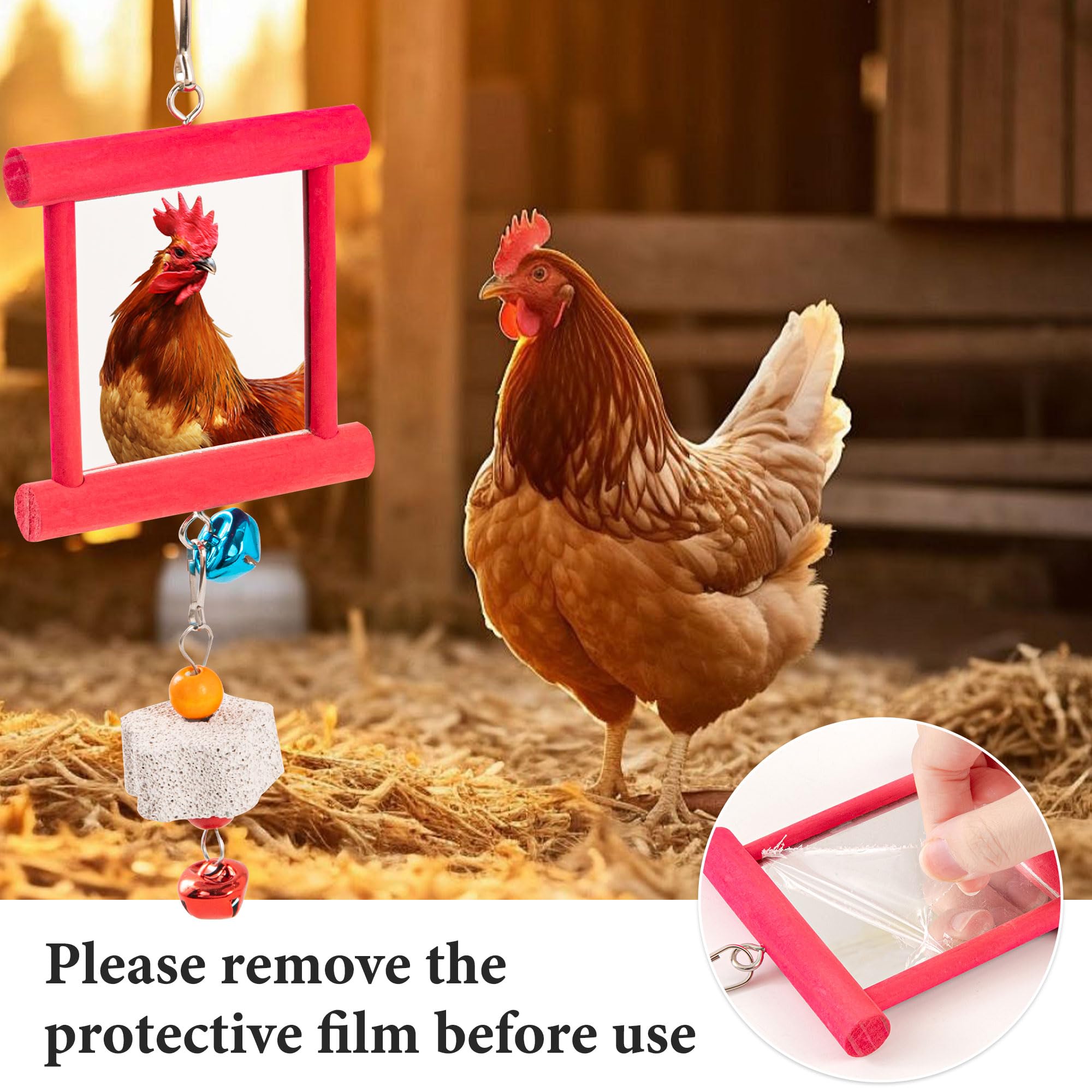 AGX Bravo hanging vegetable feeders encourage foraging and reduce waste.