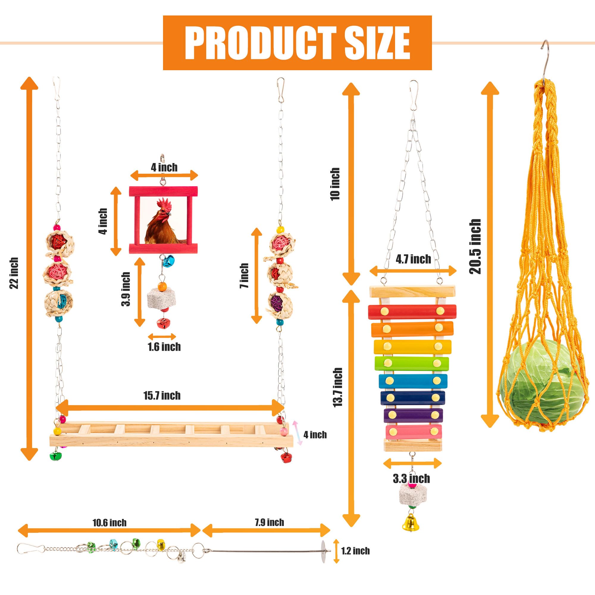 AGX Bravo xylophone toy for chickens promotes pecking melodies and engagement.